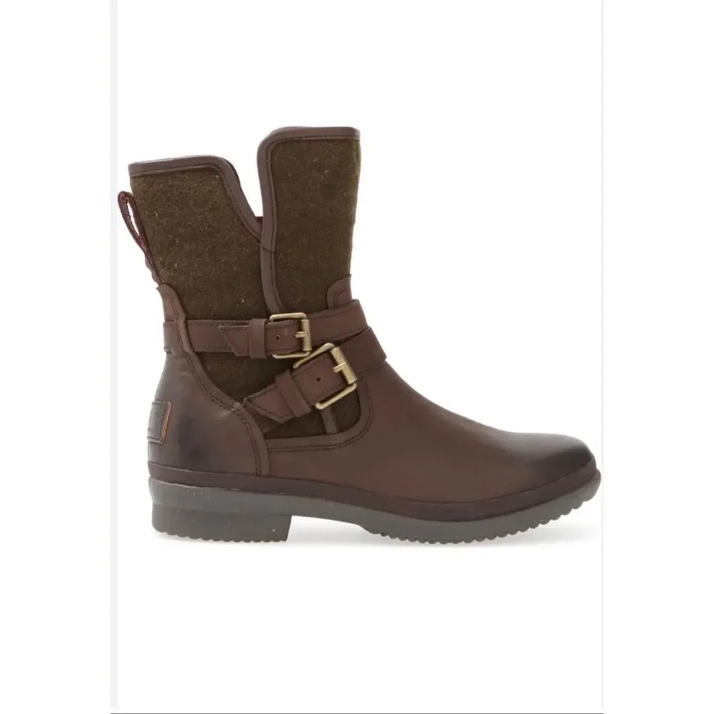 UGG Simmens Waterproof Leather Boots | Brown in 7.5